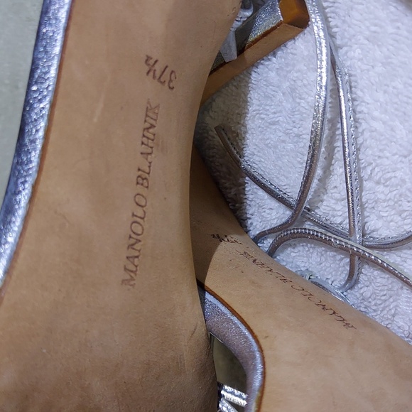 Manolo Blaktik, Prisca Crystal formal/wedding shoes 37 1/2 - size 7 US - Picture 7 of 8